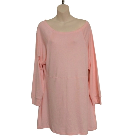 Yoins Your Inspiration Soft Pink Long Sleeve Mini Dress Sz XL - Picture 1 of 4